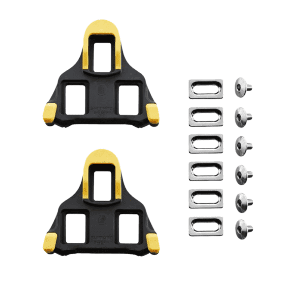 Untitled design Shimano Cleats Spd-sl Sm-sh11 Road Yellow 6 Degrees - Image 1